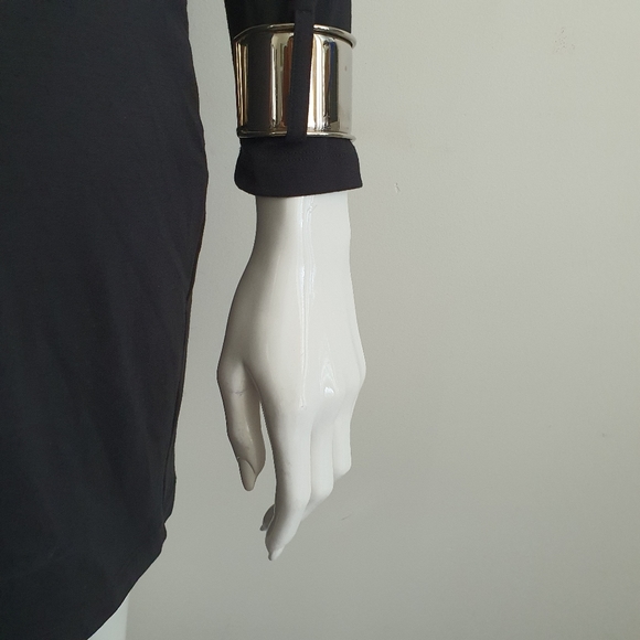 Bec & Bridge Size 10 Plunge Long Sleeve LBD - Picture 10 of 13